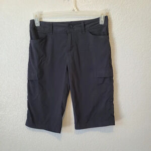 💚5/$25 Patagonia Black Guide Cargo Bremuda Shorts with Roll Tab Hem Size 4